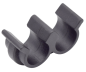 Preview: Stahlflexleitung Halter Clips schwarz